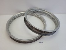 2x Felgen Moped S50, S51 Alu ohne Speichen Ersatzteile ø49cm #261776