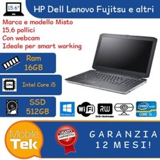 PC RICONDIZIONATO NOTEBOOK PORTATILE INTEL CORE I5 16GB 512GB SSD WIN 10 15.6"