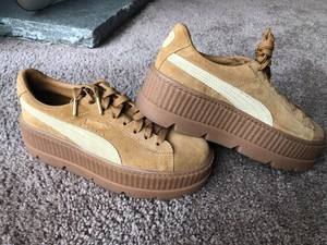 puma womens fenty by rihanna suede cleated creeper casual sneakers