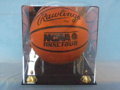 Basketball Vitrine Full Size SPIEGELRÜCKSEITE zweistufig Acrylsockel NBA - Bild 1 von 1