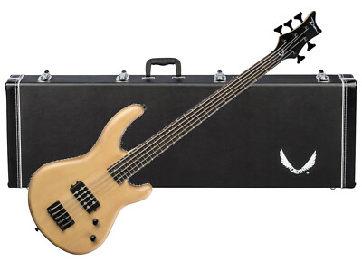 DEAN Edge 1 5-string electric BASS guitar NEW w/ Hard Case - Vintage Natural