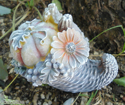 Latex cornucopia mold  plaster concrete cement mould 3.5''H