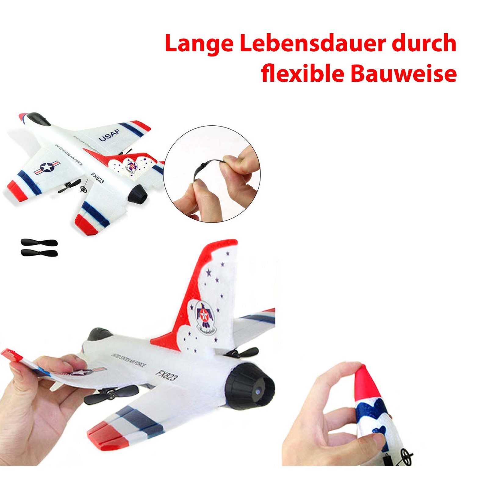 5 Stück Leichte Schaumstoff-Reifen Für RC-Flugzeuge – Mit Kunststoffnabe, 3,8 Cm, Perfekt Für Modellbau & Ersatz