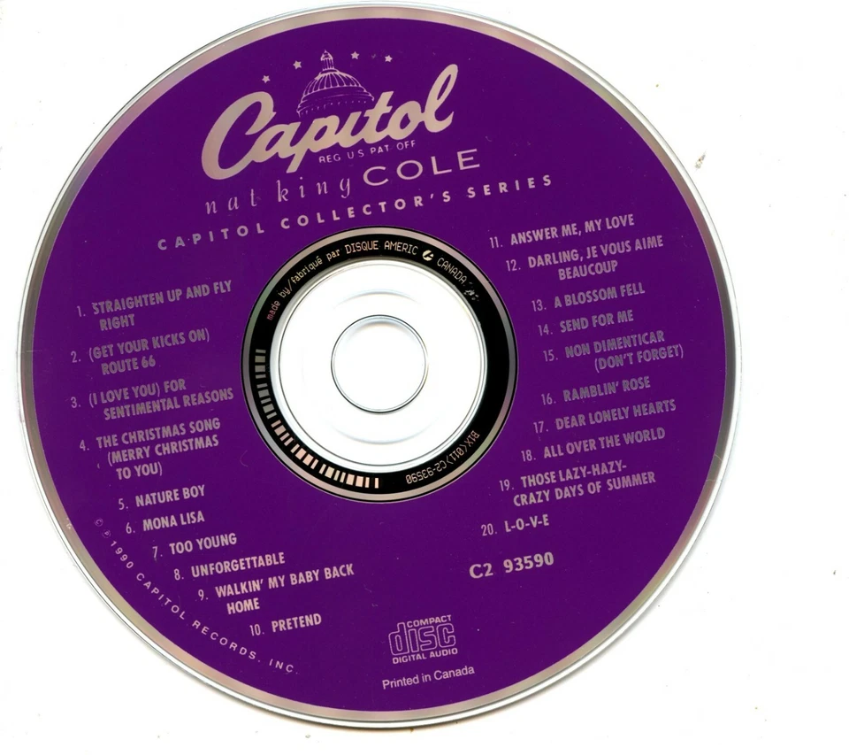 Nat King Cole - Capitol Collector's Series - Image 3 of 3
