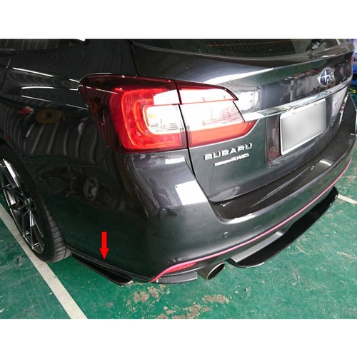 For Subaru Levorg 5Dr Wagon Rear Side bumper Bar Splitter lip Matte Black - Picture 4 of 5
