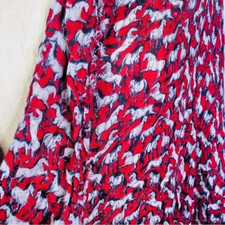 Rare Red Horses Black White Scarf 80 x 32"