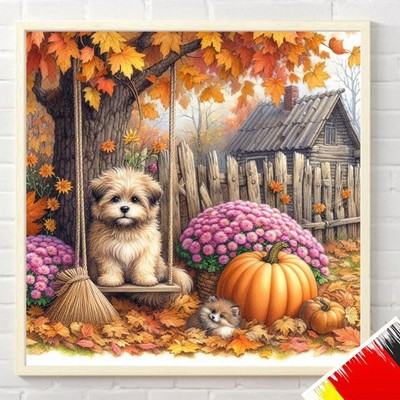 5D DIY Full Square Drill Diamond Painting Swing Kit Home Decor Art 45x45cm