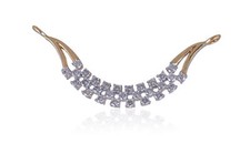 0.44 Cts Round Brilliant Cut Diamonds Necklace Pendant In 750 Stamped 18K Gold