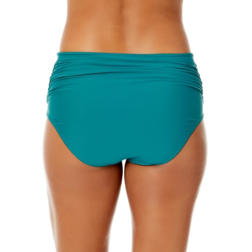 Anne Cole High Waist Bikini Bottom Convertible Swim Brief 3 Way Large Green NWT - Picture 5 of 9