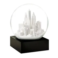 *New* CoolSnowGlobes NYC White Snow Globe.