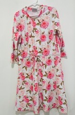 Under Cover Water Sweet Rose Drawstring Swim Dress Girls Size L Perfect Cond