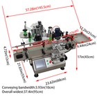 0.78-4.72'' Automatic Chain Plate Conveyor Round Bottle Label Machine w/ Printer — photo 4