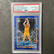 2020-21 Panini Donruss Optic #88 Bojan Bogdanovic Signed Card AUTO PSA Slabbed J