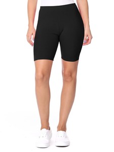 cotton high waisted biker shorts