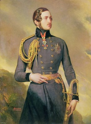 Franz Xaver Winterhalter Hand oil painting,Prince Consort Albert 36''