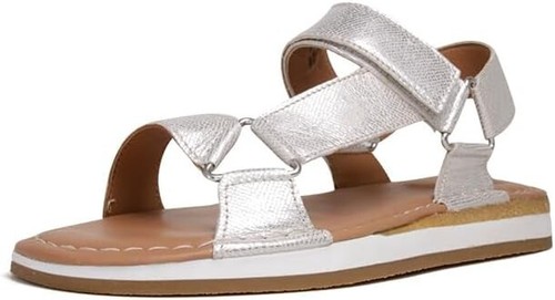 Sandali donna Clarks nuovi con scatola CRAFTSUN SPORT pelle argento UK 6/39,5 RRP £80