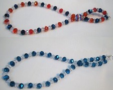 Bling Crystal walking cane wrist strap turquoise heart red white  Blue You pick