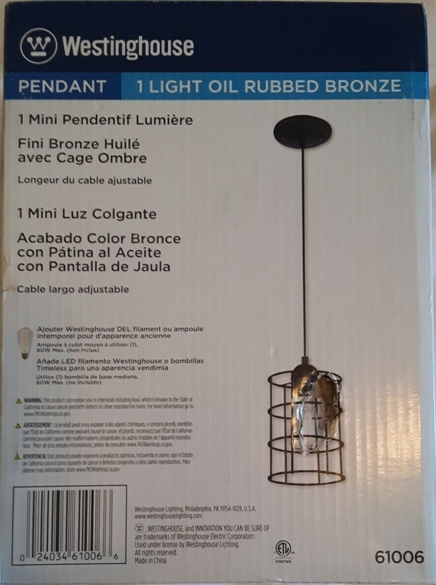 Westinghouse Oil Rubbed Bronze Canopy Kit - 5 Inch Modern Ceiling Fixture Mount For Up To 50 Lbs
