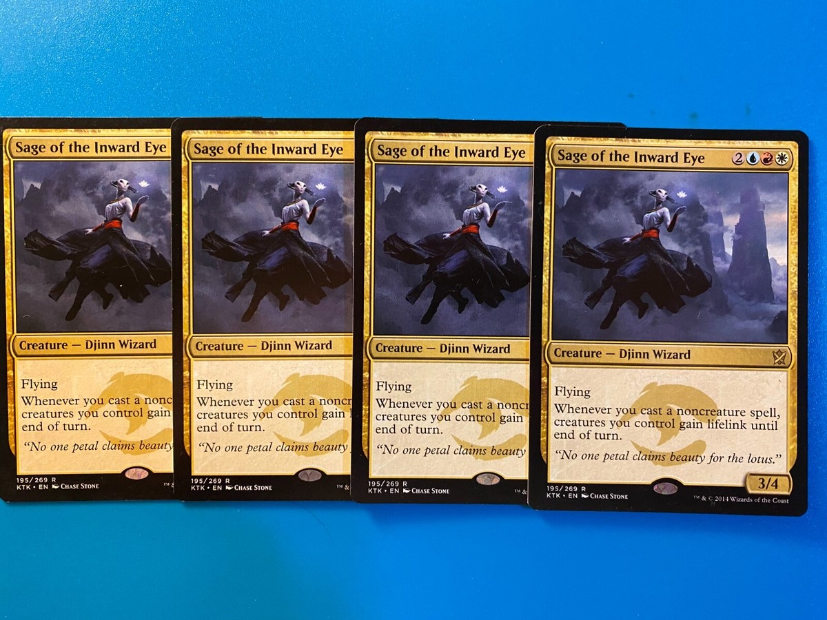 MTG 4x Sage of the Inward Eye Khans of Tarkir Modern Magic the Gathering x4  NM | eBay
