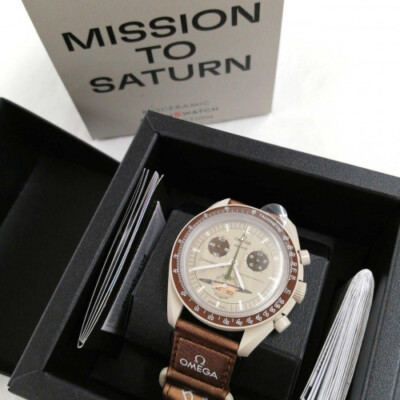OMEGA SWATCH Omega x Swatch MISSION TO SATURN S033T100 | eBay