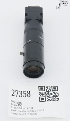 ペイ 27358 SENTECH ANALOG PROGRESSIVE CCD CAMERA W/ LDA75 LENS STC