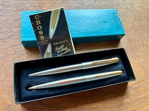 Vintage Champion Spark-Plug Parker Cross Pen Pencil Set Advertising Collectable