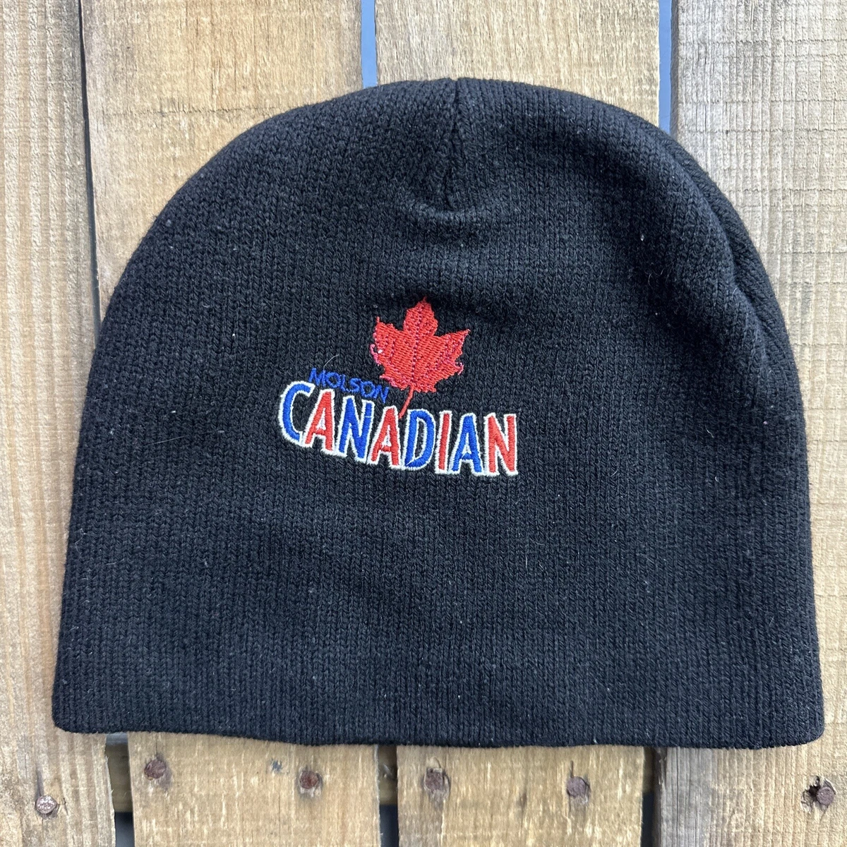 Molson Canadian Skull Cap Hat Fitted One Size Winter eBay