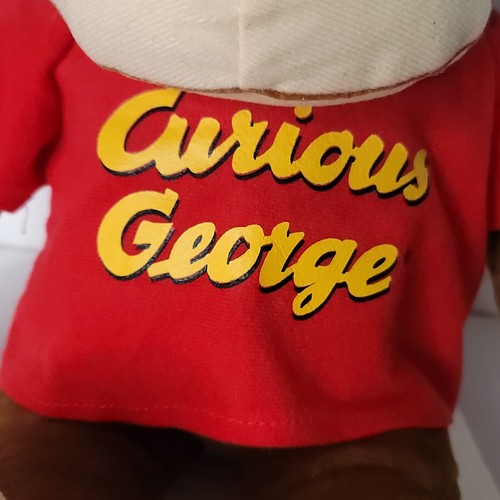 Curious George Plush Brown Monkey Ape 18" Stuffed Animal Red Shirt Soft No Tags - Picture 3 of 6