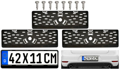 Kennzeichenhalter 420 x 110 mm Für Kurze Kennzeichen ( oder 8x Schrauben 5X16 )