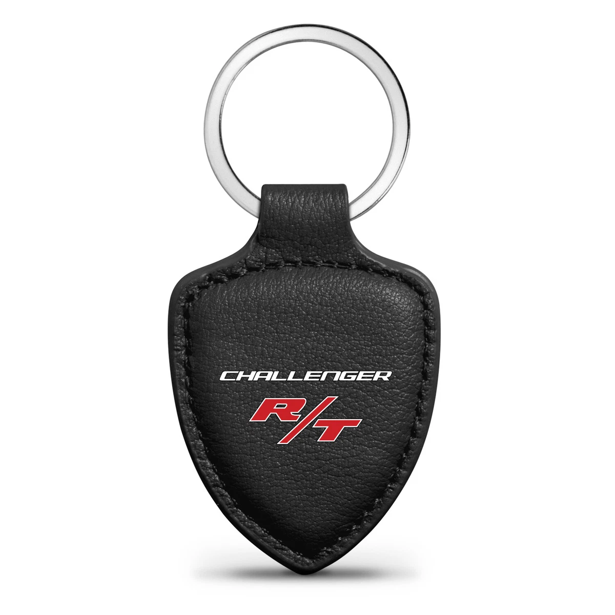 Dodge Challenger R T Soft Real Black Leather Shield Style Key