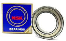 NSK 6011 ZZ C3 DEEP GROOVE BALL BEARING, METAL SHIELDED 55x90x18 mm