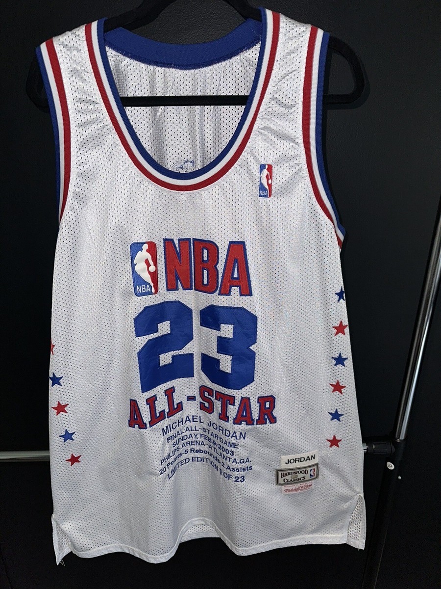 Authentic Mitchell & Ness NBA All Star 2003 Michael Jordan White