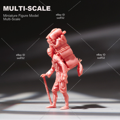 1/64 1/87 1/43 1/24 1/18 Scena Miniature Arrampicata Wild Man Bagaglio Figure Bambola - Foto 15 di 34
