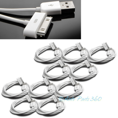 10X 6FT USB 30 PIN WHITE CABLE DATA SYNC CHARGER SAMSUNG GALAXY TAB TABLET 10.1