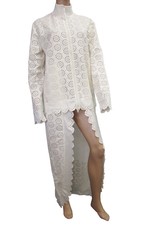 Fenty Puma By Rihanna Womens Jacket With Cape Skirt, Vanilla Ice, L