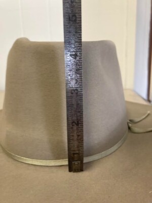 Men's VTG 50s 60s Stetson Beaver 100 Hat 7 1/8 Fedora Cowboy Open