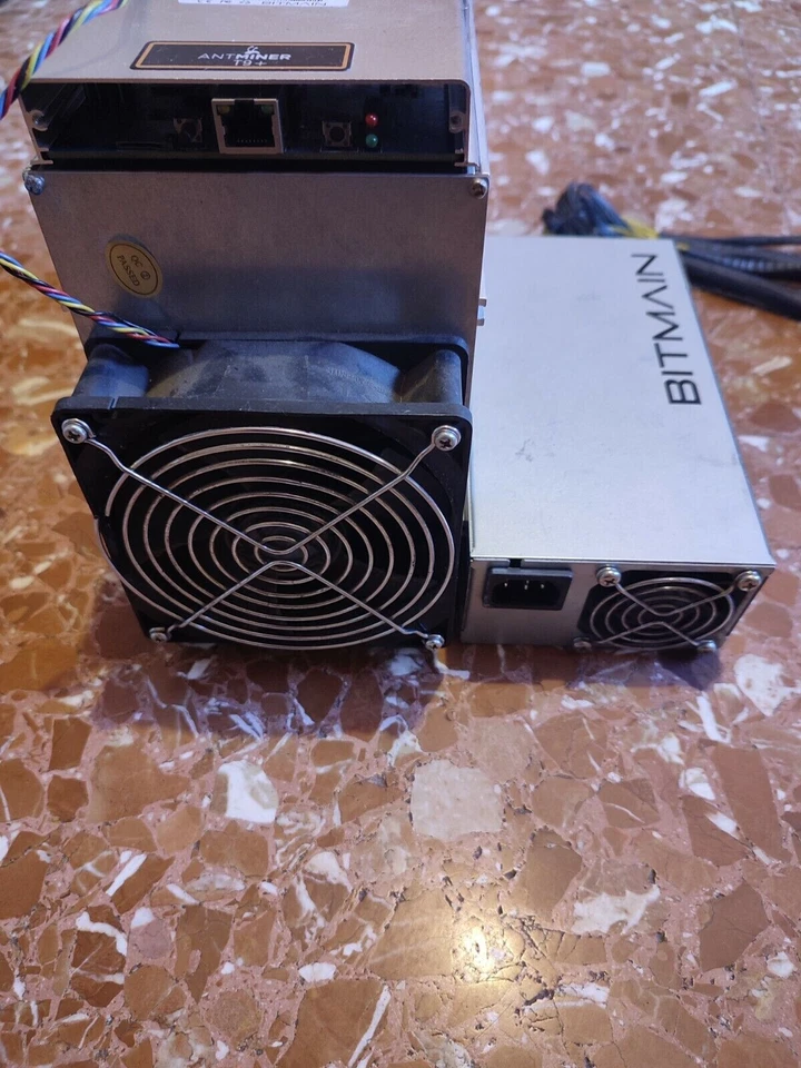 BITCOIN MINER AntMiner T9+ SHA256 with psu APW3++ 10.5 TH  bitcoin cash litecoin - Immagine 3 di 3