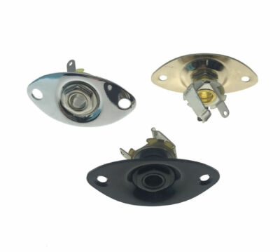 Electric Guitar Jack Plate Oval Output Jack Socket Various Colors