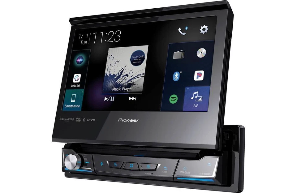 Pioneer AVH-3500NEX Single DIN Bluetooth Flip-out 7" DVD/CD Car Stereo Receiver - Image 2 of 3