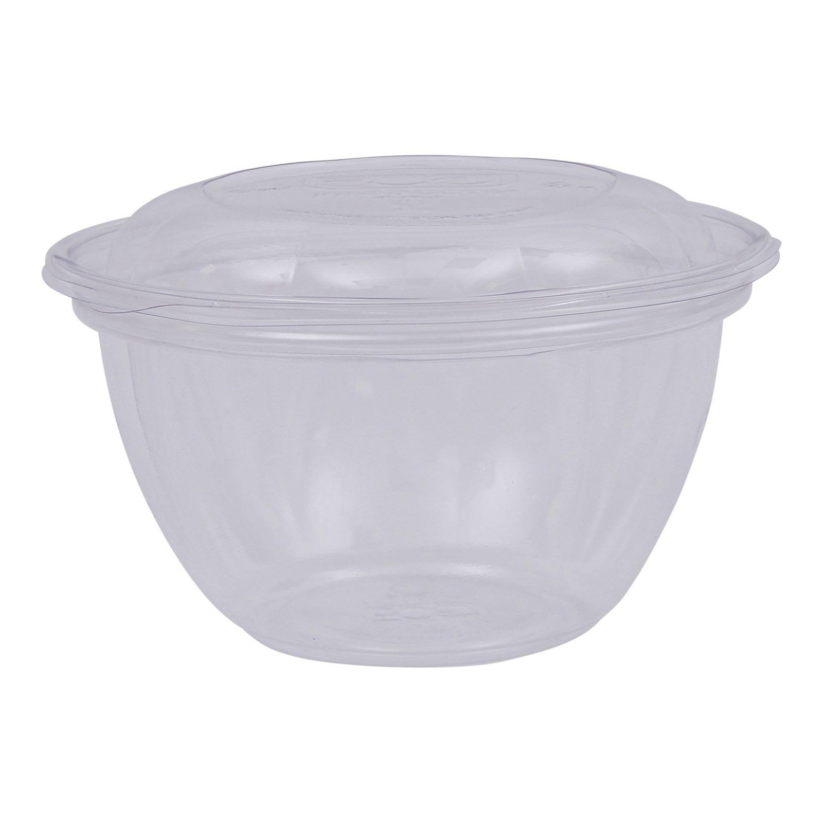 Compostable Clear PLA Plastic 18oz Salad Bowl With Lid, Case of 150, Grab 'n'...
