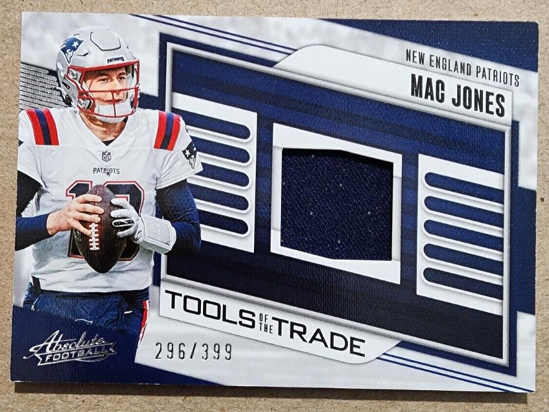 2023 Panini Absolute Tools of the Trade Patch - Mac Jones #TTR-MJ (296/399)