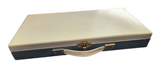 Vintage SV Smith Victor Metal Slide File Case Made In Griffith, IND USA Blue