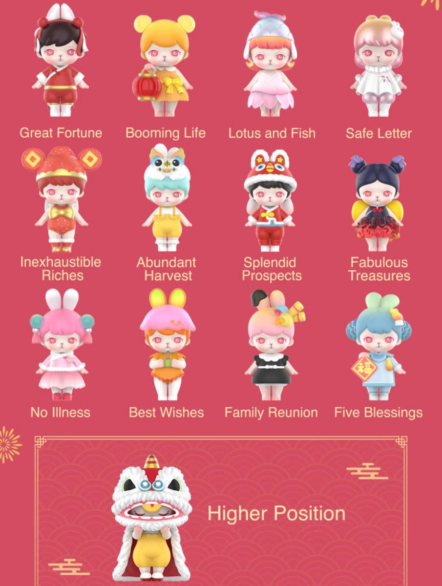 POP MART Bunny Happy Spring Festival Series Confirmed Blind Box