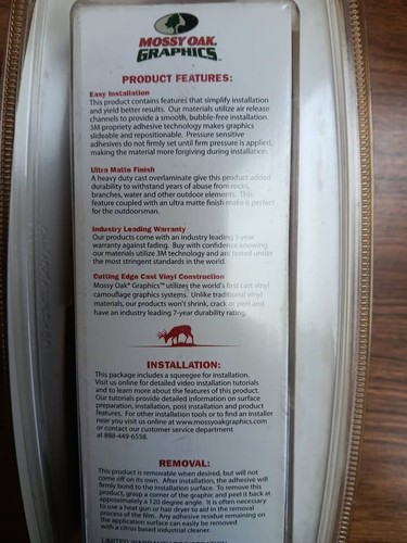 FENDER FLARE GRAPHIC FLARE KIT MOSSY OAK 10008-FF-BI - Picture 4 of 5
