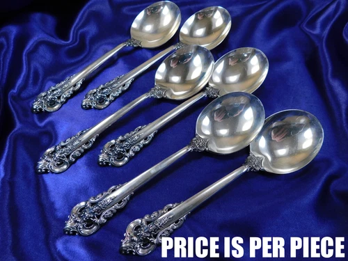 WALLACE GRANDE BAROQUE STERLING SILVER GUMBO SOUP SPOON - EXCELLENT CONDITION