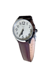 Die Komfortable Leder-Armbanduhr Faltschließe  Edelstahlgehäuse Mineralglas