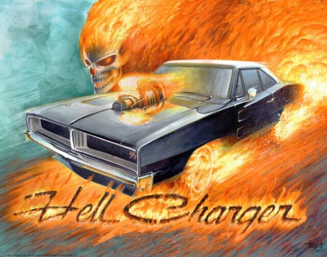GHOST RIDER Hell Charger Wall Art