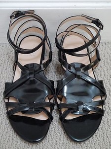 patent leather strappy heels