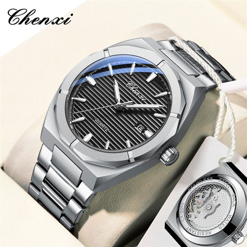 CHENXI Men Watch Top Brand Luxury Steel Wristwatch Business Male Calendar Watch - Picture 13 of 16