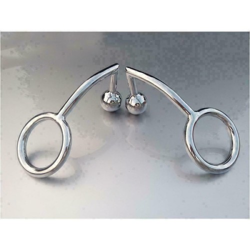 Male Metal Anus Ball Hook Plug Extreme Spreader Dilator Metal Device Locked Ring - Picture 6 of 14